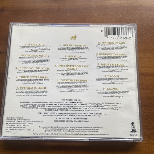 Bob Marley And The Wailers - Legend (CD 1984 Island) 7 90169-2 US J3 - Picture 2 of 2