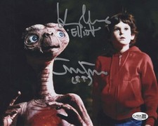 Matthew DeMeritt & Henry Thomas autographed signed 8x10 photo E.T JSA COA
