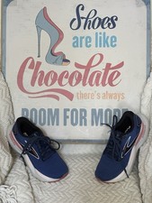 Brooks Glycerin GTS 21 Blue White Running Shoes 1204091B496 Women's Size 5 - EXC