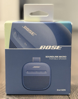 NEW Bose SoundLink Micro Portable Bluetooth Speaker System 2nd Gen Blue Dusk