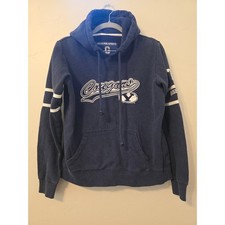 BYU Cougars Hoodie Navy Blue Brigham Young University Pullover Size S/M
