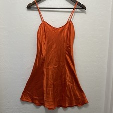 Victoria s Secret 100 Silk Chemise Slip Dress Lingerie Vintage 90s