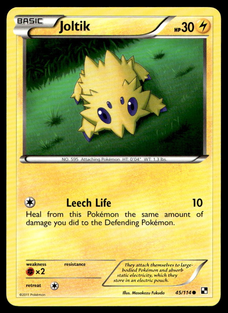 LP Joltik (45) [Black and White 45/114] Common Pokemon TCG