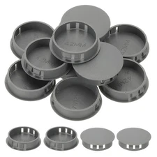 Plastic Hole Plugs, 55 Pcs 1 3/5"(42mm) Round Plastic Hole Caps, Gray