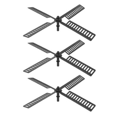  3 Sets Zarte Windmühlenblatt-accessoires Kunststoff-windmühlenflügel