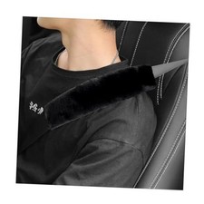 2PCS Car Seat Belt Cover Pad, Soft Auto Seatbelt Protector for a More Black