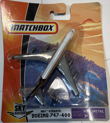 Matchbox Sky Busters MBX Airways Boeing 747-400 1:64 Diecast Plane K7495
