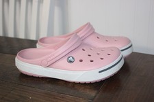 Crocs Pink Classic Clog Slip-On Shoes W/ Ventilation Holes Unisex Size W8 M6 Dur