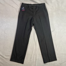 New Charles Tyrwhitt Men's 36x32 Classic Fit Twill Suit Pants 100 Wool Charcoal