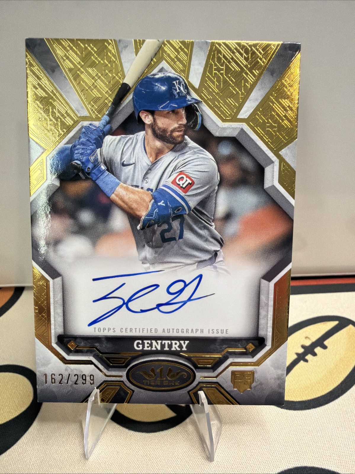 TYLER GENTRY 2025 TOPPS TIER ONE BREAKOUT AUTOGRAPHS RC #BOA-TG AUTO /299