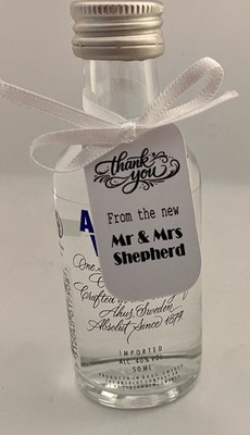 Personalisierte kleine Etiketten für Hochzeit/Party Gastgeschenke Aufnahmen 42 Stück