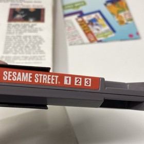 Sesame Street 123 Nintendo NES UNTESTED Game Complete box + manual insert clean