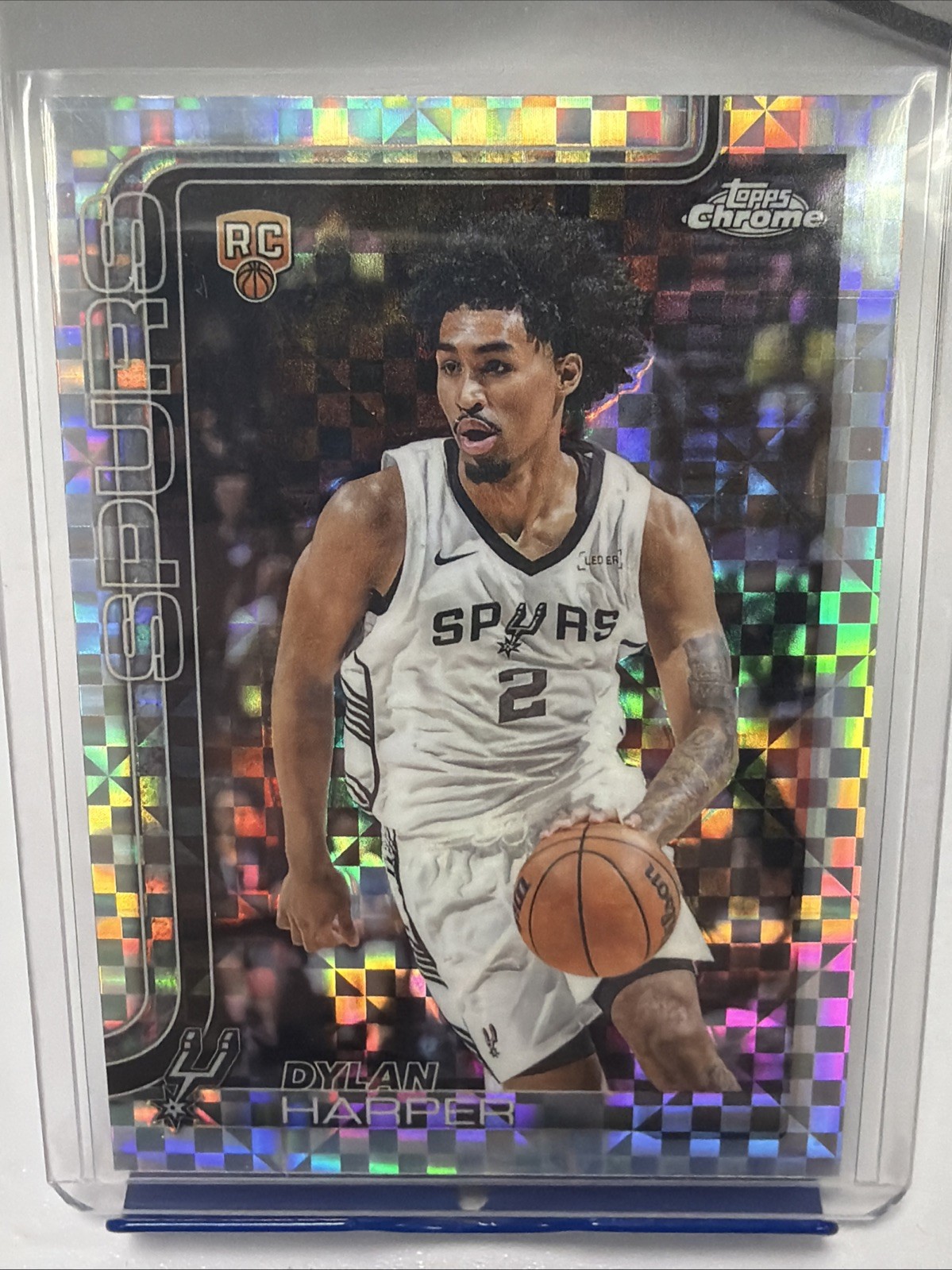 2025-26 Topps Chrome Dylan Harper RC X-Fractor Refractor #252