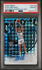 2025-26 Topps Finest - Colossal Shots Auto Ajay Mitchell Geo Refractor PSA10