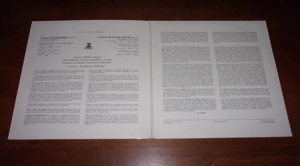 Pachelbel Canon - Fasch Concerto pour Trompette - Maurice André - Vinyle 33t - Photo 3/4