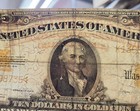 1922 $10 Gold Certificate Large Size Note United States - Circulated — photo 5