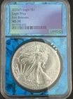 2025 P American Silver Eagle, Eagle Privy First Releases NGC MS 70 Limited Blue