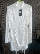 Fashion nova How I Like It Mini Dress, White Size Large NWT