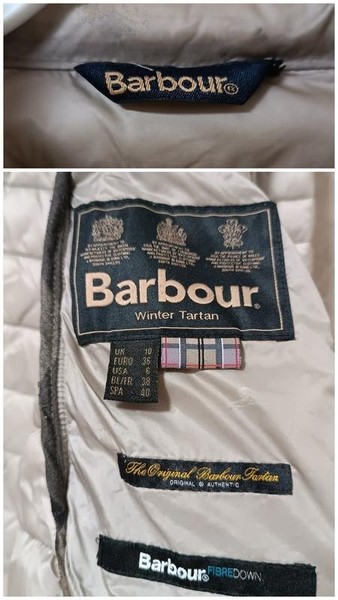 Women Barbour Jacket Grey Polyamide S