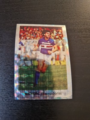 Roberto Mancini 1984-85 Edis Calciatori Fußball Sticker Prismatic Sampdoria