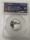 ANACS 2018 S RP 70 DCAM SILVER REVERSE PROOF   WI 25 C