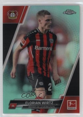 2021 Topps Chrome Bundesliga Aqua Bubbles Refractor /275 Florian Wirtz #69 01r4