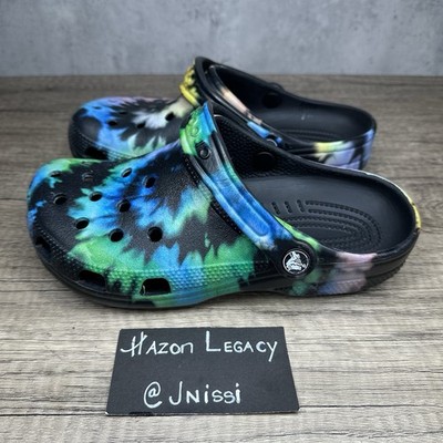 CROCS~Unisex Classic Tie-Dyed Comfort Clog~Size Men 5/Women 7