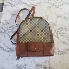 Brown Back Pack Purse. 12x10.5 Inches. 2 Large Zipper Pockets. Adjustable...