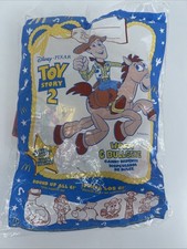 SELLADO Woody & Bullseye McDonalds Dispensador de Caramelos Toy Story 2 Juguete Happy Meal De Colección