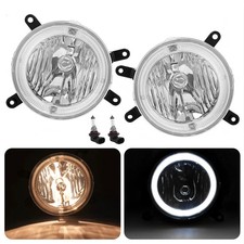 For Ford Mustang Gt 2005-2009 Clear Halo Fog Lights Driving Bumper Lamps Pair