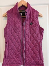 Heated Clothes Quilted Heated Vest, Purple, Zipper, Women's Small