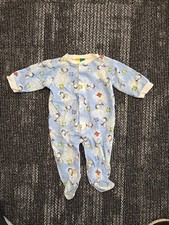 Vintage 90s Baby Snoopy Sleeper Pajamas Footed PJs Jumpsuit 6-9 Months Rare EUC