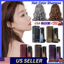 200ml Polar Hair Instant Dye Shampoo, Hair Color Shampoo for Hair Natural Color