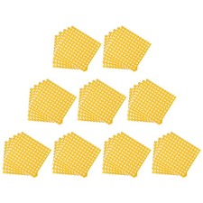 100pcs Grease-proof Packaging Papers Oil-proof Sandwich Wrappers (Yellow)