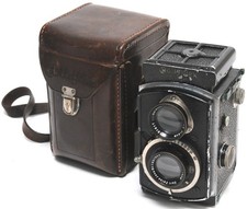  Early Rolleiflex Baby 4x4 127 film camera w. Zeiss Tessar 2.8/6cm NOTESTED