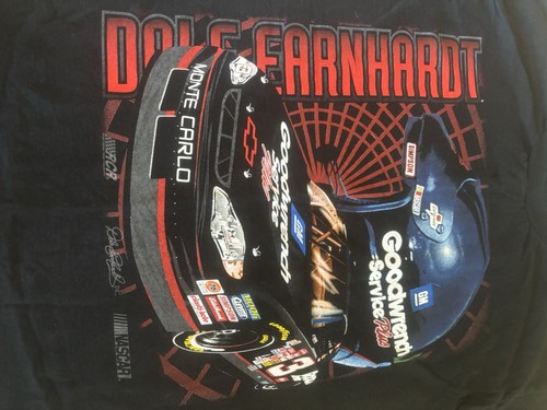 Dale Earnhardt T Shirt Large Black Nascar Racing Intimidator Helmet - Picture 2 of 10