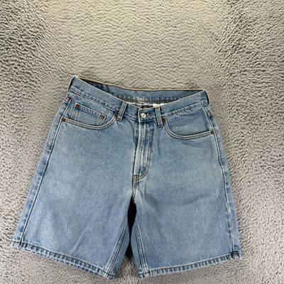 Vintage Levi's 550 Shorts Mens 33 Blue Cotton Denim Bermuda Relaxed Workwear