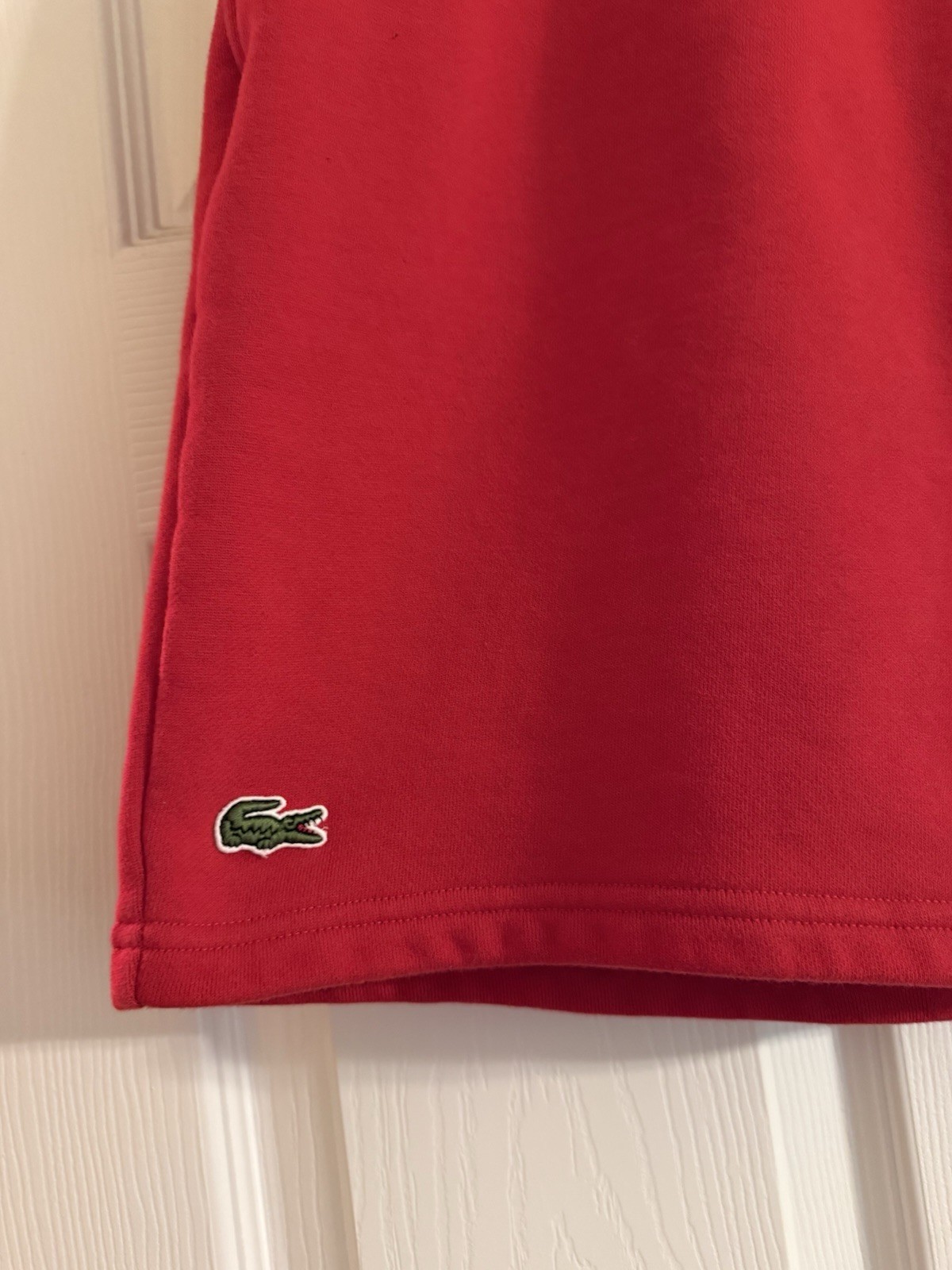 Lacoste Men's Sport Tennis Fleece Shorts Red, Size XL thumbnail 5