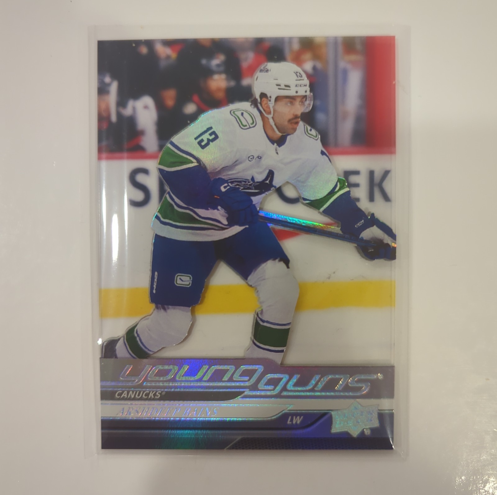 2024-25 Upper Deck Extended Series Acetate Young Guns #231 Arshdeep Bains RC SSP