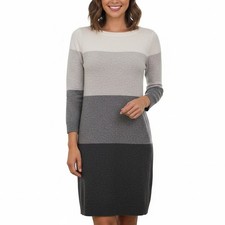 Banana Republic Wool Cashmere Stripe Colorblock Sweater Dress XS 