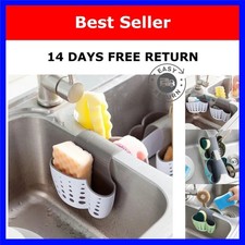 Kitchen Sink Sponge Holder 2 Tier Drain Rack Scrub Brush Soap Organizer
