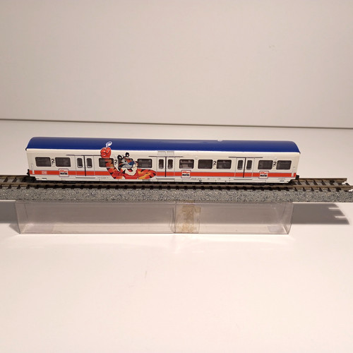 COCHE PASAJEROS S-BAHN 2ª CLASE "KELLOGG'S" DB ÉPOCA V MINITRIX 13399 (H241) | Condition: Usado
