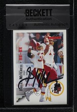 BAS 1995 Score Brian Mitchell #92 Seal of Authenticity Auto 3c7