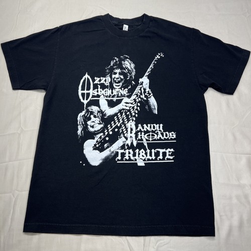 Ozzy Osbourne Randy Rhoads Tribute T-Shirt Large 100 % Baumwolle Herren schwarz