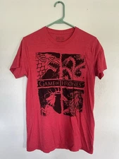 Game Of Thrones Graphic T Shirt HBO Max Comicon Dragon Fan Kingdom Sz M