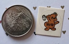 Vintage 80s Stickers Scratch Sniff Scented Teech Um Teechum Root Beer Bear