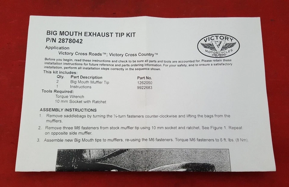 NUEVO VICTORIA 2878042 PUNTAS DE ESCAPE "BOCA GRANDE" CROSS COUNTRY/CROSS ROADS 2010-13 Foto 2 de 3