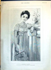 Old 1890 Fireside Fancies Beautiful Woman Taylor Ingram Jackson Weber Victorian