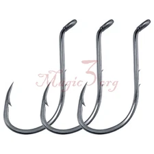 100 Pack Octopus Fishing Hooks Double Barbed Shank Freshwater Fishing Hook