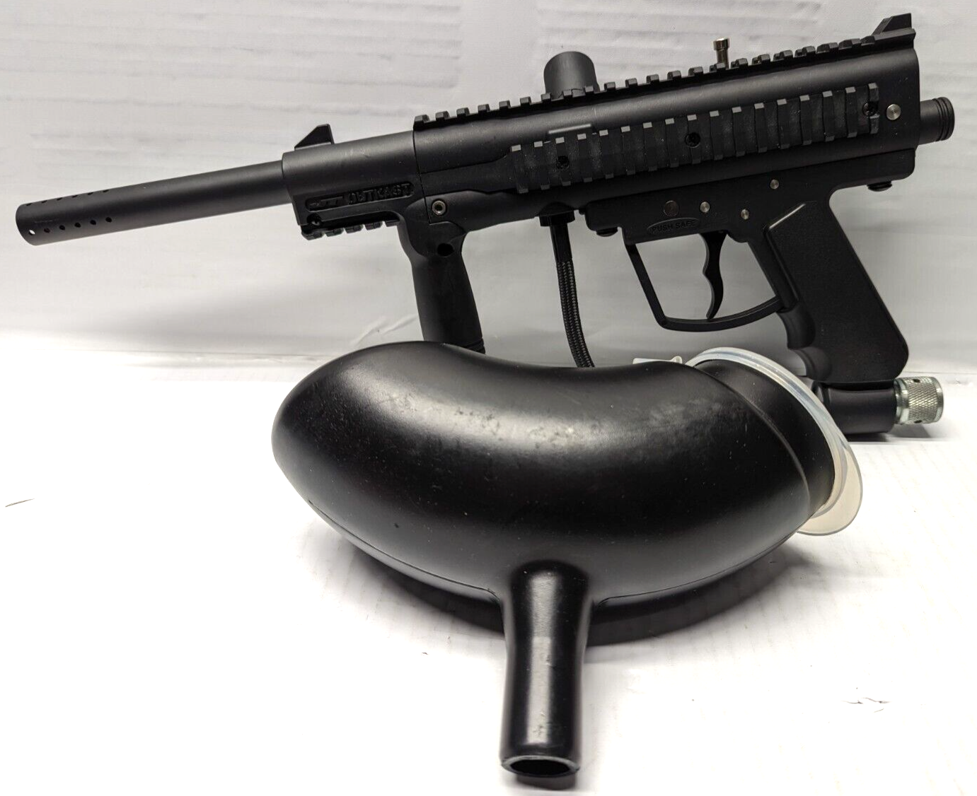 JT Outkast Matte Black Paintball Marker Gun & Hopper eBay